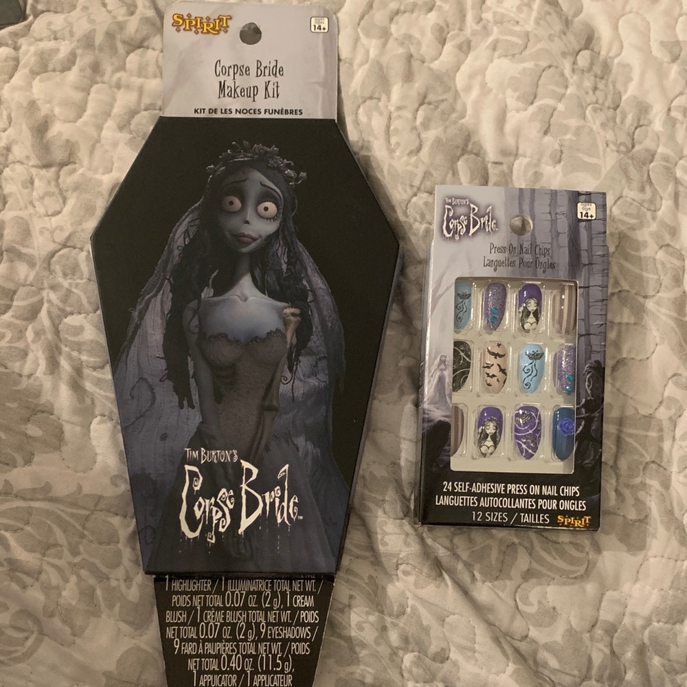 Spirit Corpse Bride Makeup Kit with Blue and Black Accents